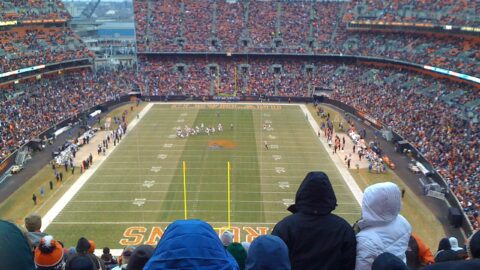 An NFL stadium on game day. Photo: via Wikimedia Commons (CC licence, see Commons file page).