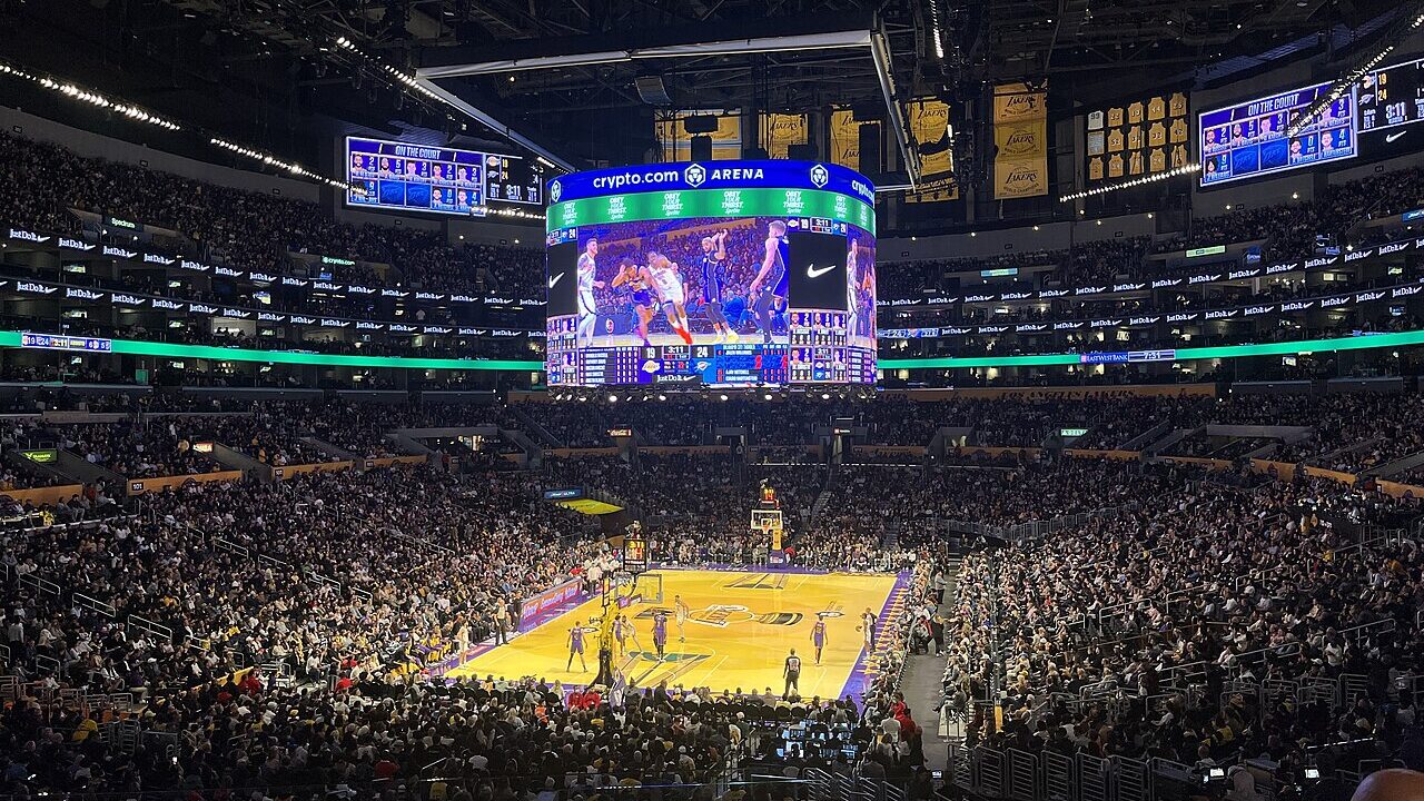 Inside Crypto.com Arena, Los Angeles. Photo: Troutfarm27, CC BY 4.0, via Wikimedia Commons.