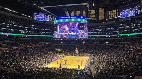 Inside Crypto.com Arena, Los Angeles. Photo: Troutfarm27, CC BY 4.0, via Wikimedia Commons.