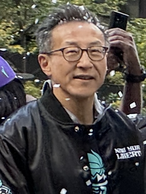 Alibaba chairman Joe Tsai at a public parade