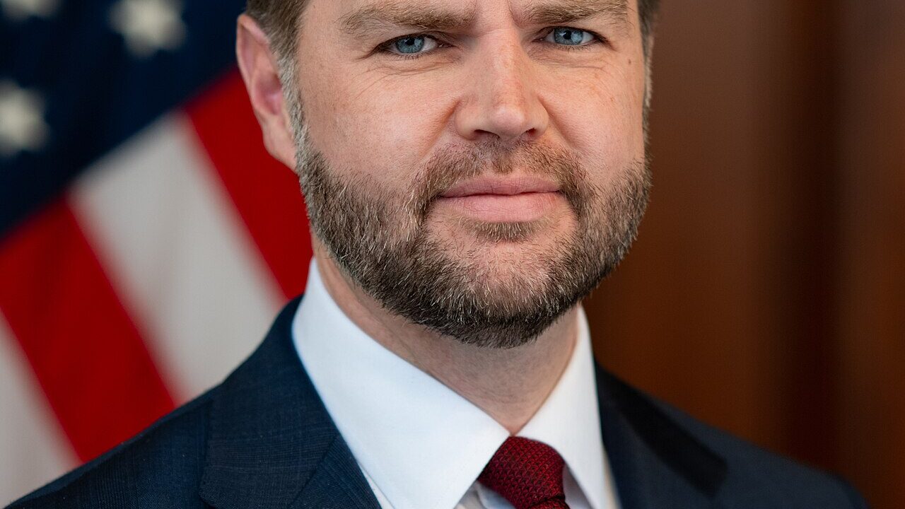 Vice President JD Vance, official portrait. Photo: The White House / Emily J. Higgins, public domain, via Wikimedia Commons.