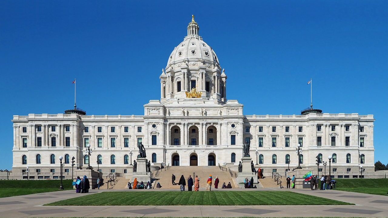 The Minnesota State Capitol in St Paul